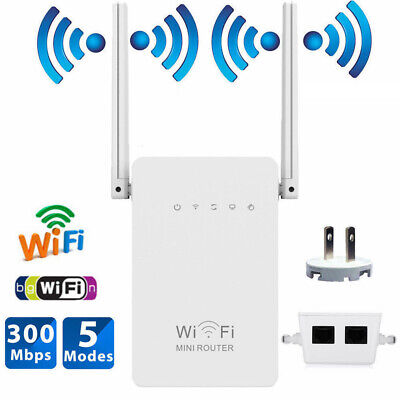 300Mbps Wireless-N Range Extender WiFi Repeater Signal Booster Network Router Unbranded/Generic Does Not Apply