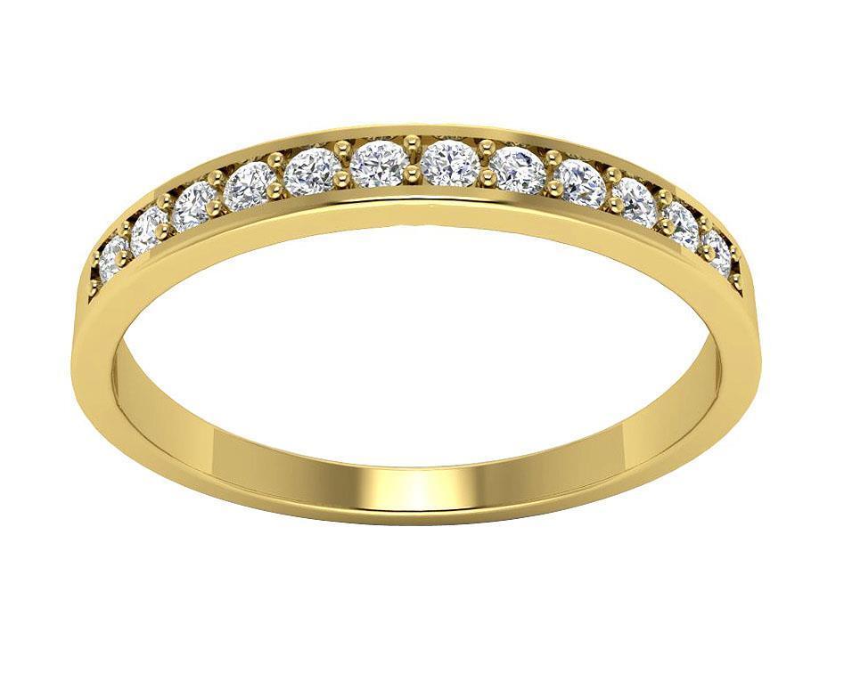 Natural Diamond Wedding Anniversary Ring I1 G 0.25 Ct Prong Set 14K Yellow Gold Diamond For Good Does not apply - фотография #8