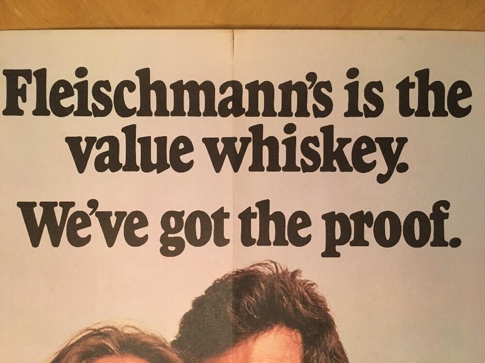 Fleischmann's Vintage Poster Advertisement Whiskey Liquor Pin-up 1975 Original Без бренда - фотография #5