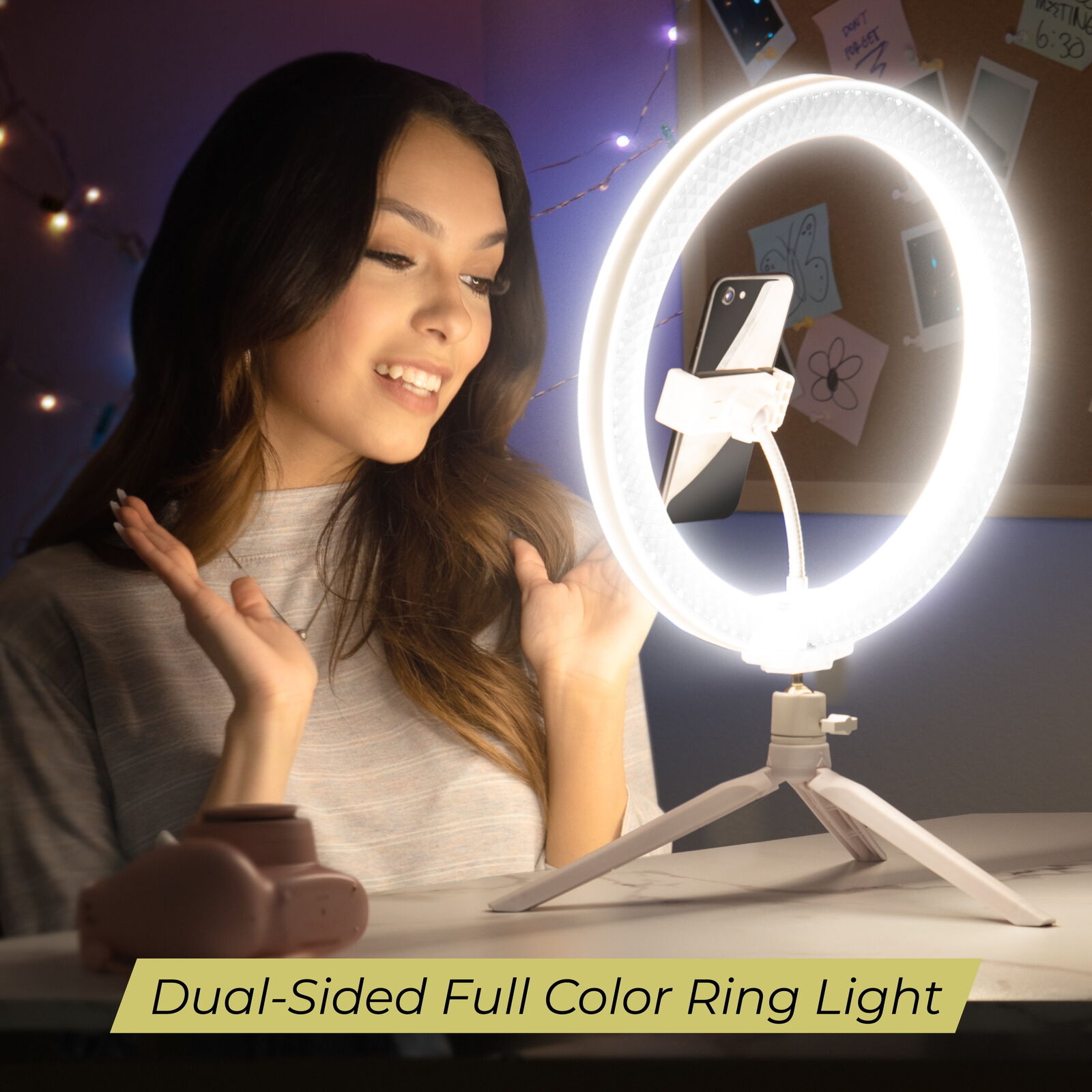 12" Full Color 3D Ring Light with Tripod and Adjustable Ball Head Unbranded - фотография #3