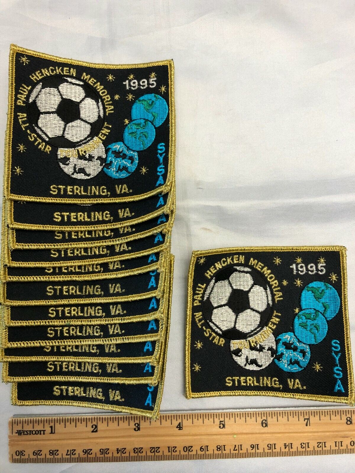 Vintage Lot 24 Soccer Patch Patches BRYC All Star Paul Hencken Fairfax Annandale Без бренда - фотография #10