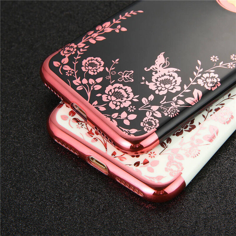for iPhone 7/8 & 7+/8+ PLUS - Soft TPU Rubber Gummy Case Cover Flower Butterfly Unbranded/Generic TPU - фотография #5