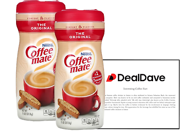 Coffee Mate 11oz 2 pack, Orginal Powdered Coffee Creamer with Deal Dave Card Deal Dave Not Applicable - фотография #3