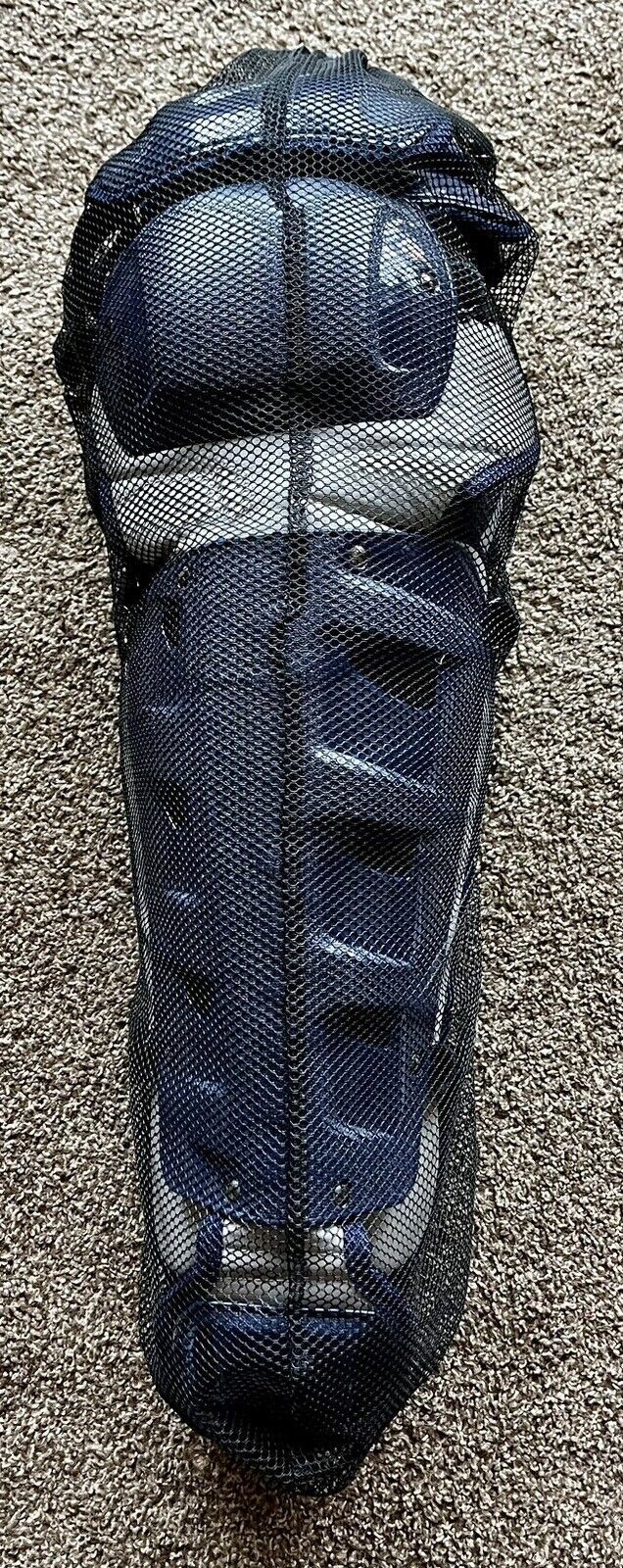 NIKE Vapor Pro Catchers Leg Shin Guards Navy Blue White NEW Adult Unisex Sz 17" Nike PBP512 - фотография #5