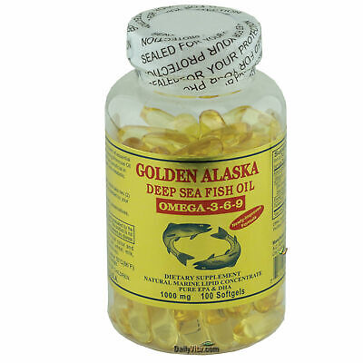 12 x Golden Alaska Deep Sea Fish Oil Omega 369 100 Caps  Total  Total 1200 Caps Golden 1100x12 - фотография #4