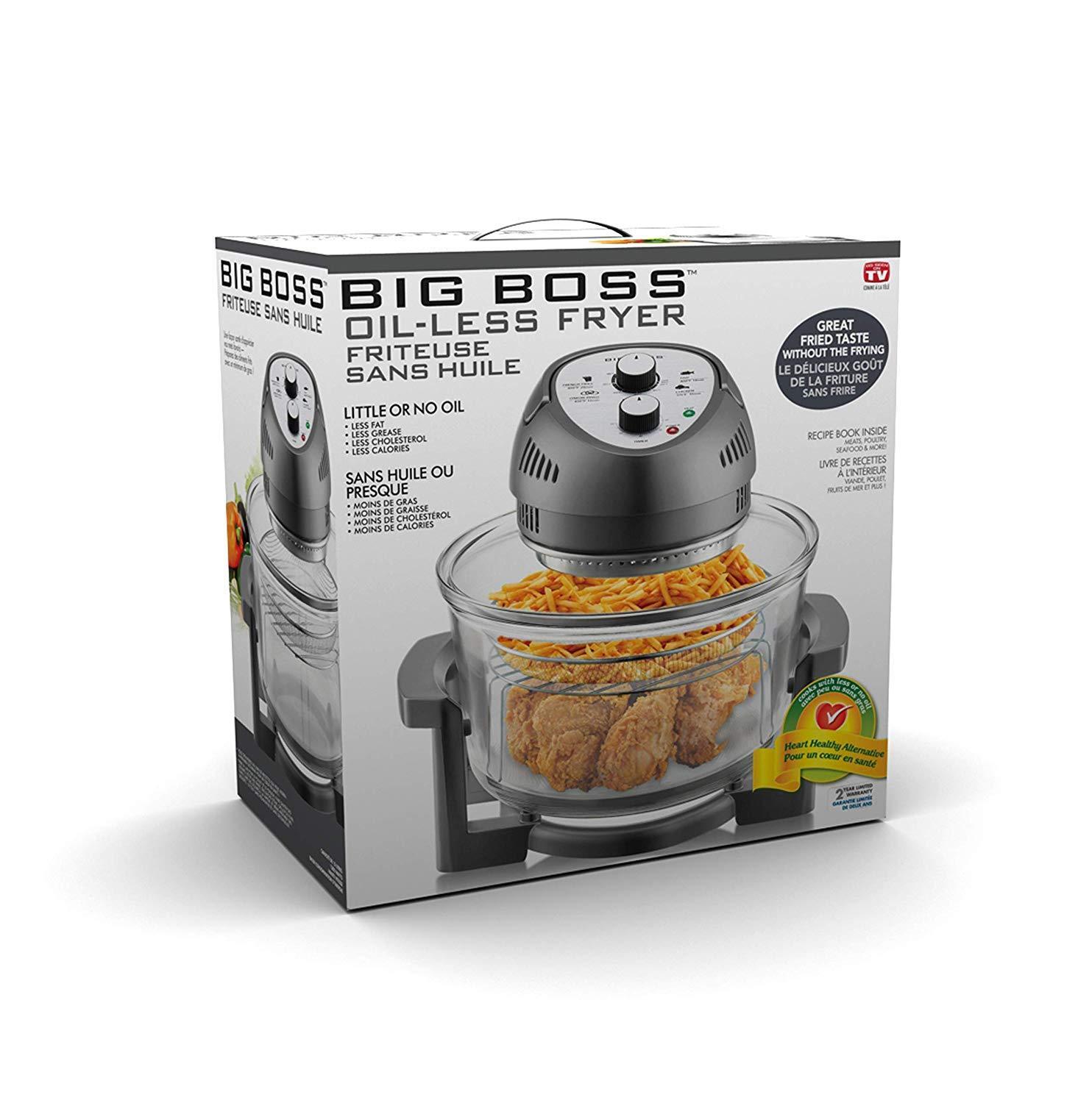 Big Boss Air Fryer Oil Less Healthy 1300W XL Capacity 16-Quart + Cookbook, NEW Big Boss 8605, Does Not Apply - фотография #6