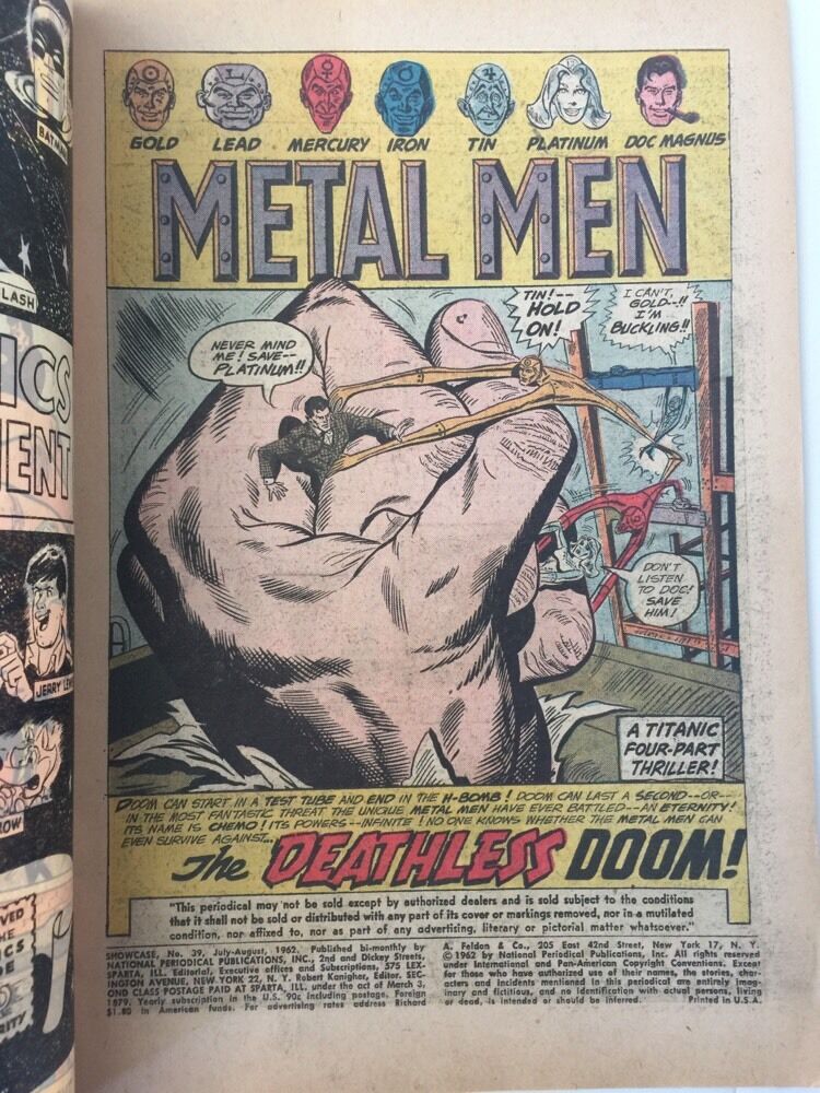 Showcase #39 , DC Comics, July/Aug 1962 Metal Men Без бренда - фотография #3