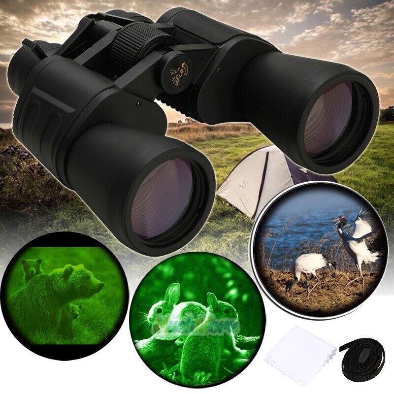 180x100mm Day Night Vision Outdoor Travel HD Binoculars Hunting Telescope+Case MUCH Does not apply