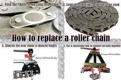 Roller Chain Tools Kit Holder Puller+ Breaker Cutter #60 - #100 Jeremywell TL-KIT60-100 - фотография #6