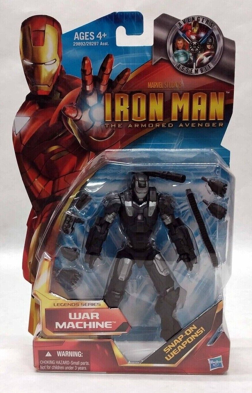 Marvel Legends Series Iron Man Armored Avenger WAR MACHINE w/Snap on Weapons New Hasbro