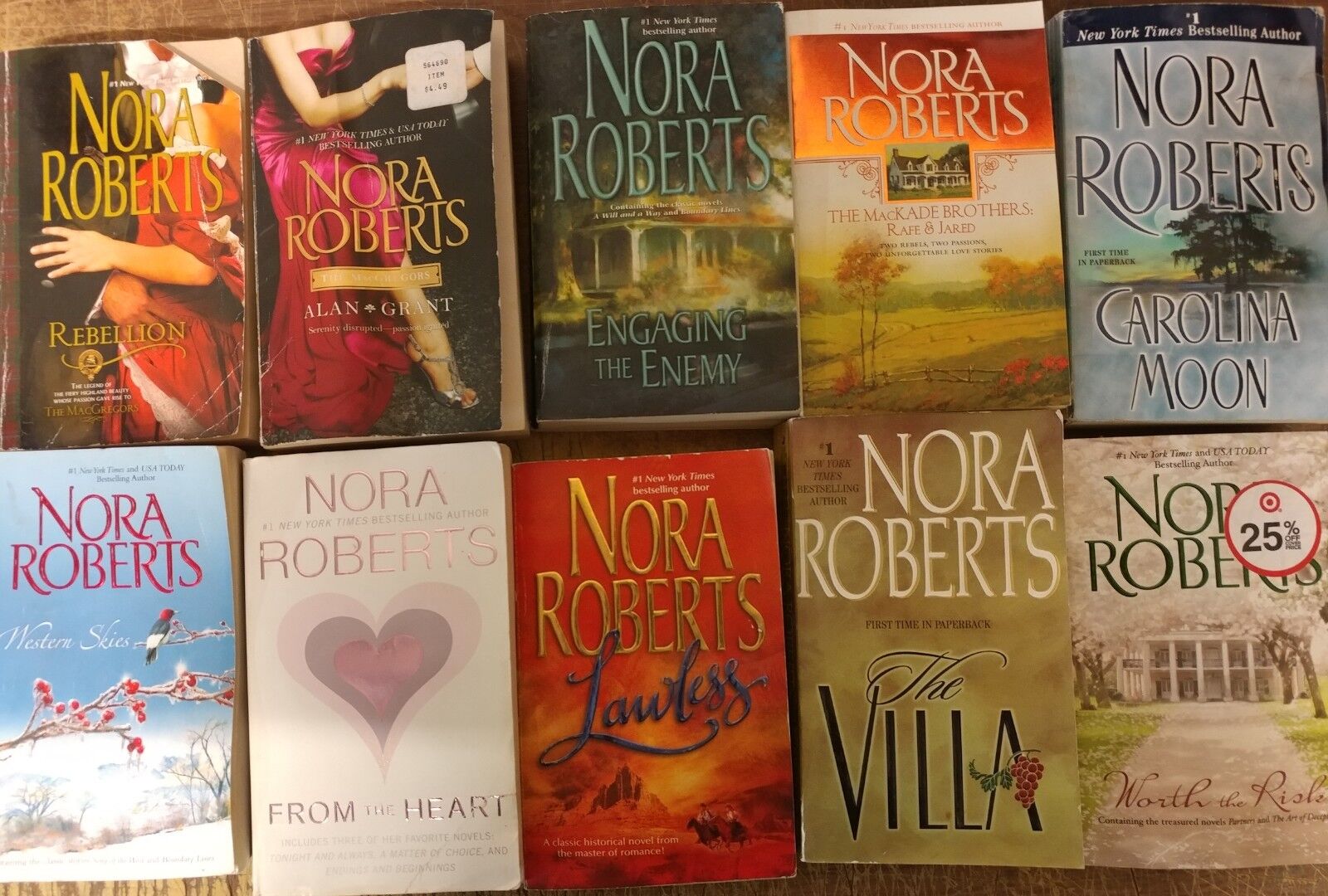 Lot of 10 Nora Roberts Irish MacGregor Romance Set PAPERBACK *RANDOM* Books MIX Без бренда - фотография #5