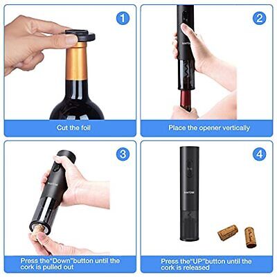 Ramtonx Electric Wine Bottle Opener, Battery Operated Wine Opener Corkscrew S... Ramtonx - фотография #3