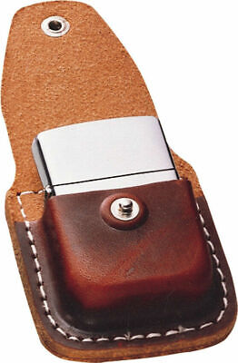 Zippo Brown Leather Lighter Pouch With Clip, Item LPCB, New In Box ZIPPO - фотография #2