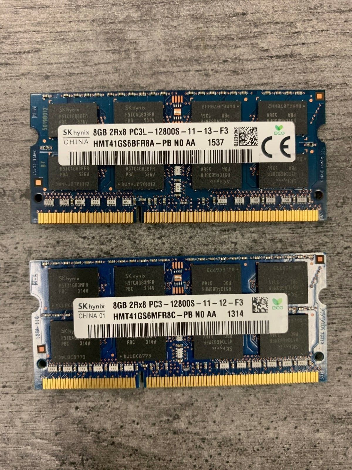 16GB (2 X 8GB ) PC3-12800S DDR3L/DDR3 SODIMM Laptop Memory - Major Brands Hynix DDR3L - фотография #8