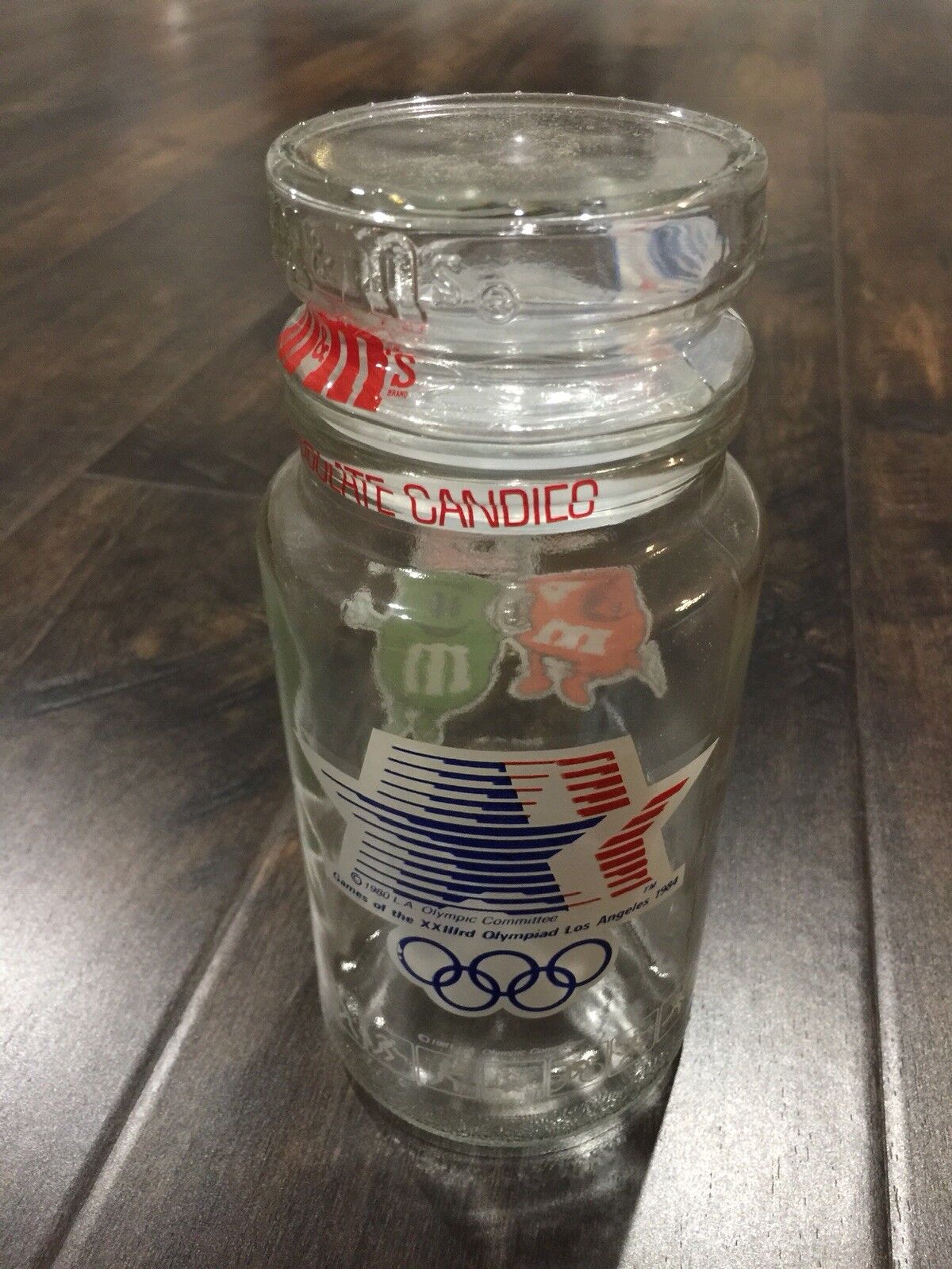 Vintage 1984 Olympics M&M Candy Jar New and Sealed Без бренда