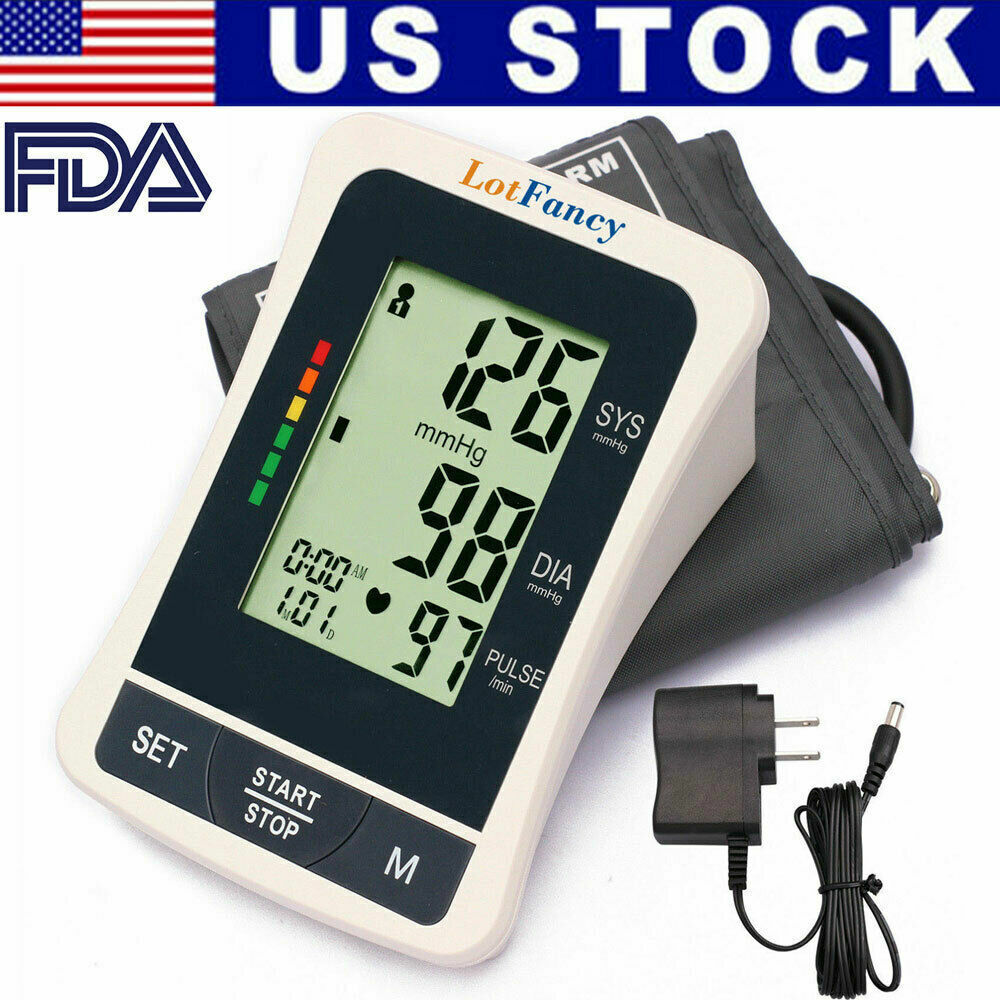 Automatic Digital Arm Blood Pressure Monitor Large BP Cuff Gauge Machine Meter LotFancy B01MDUF5XU