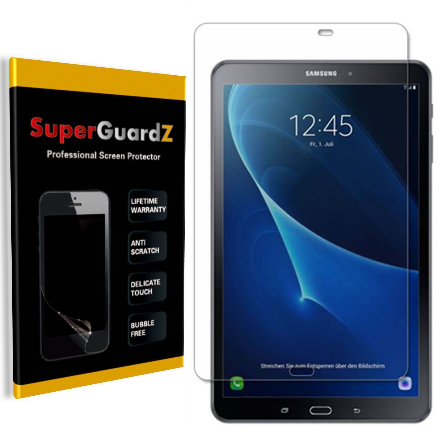 3X SuperGuardZ® Clear Screen Protector Film For Samsung Galaxy Tab A 10.1 (2016) SuperGuardZ 3244673132937312313