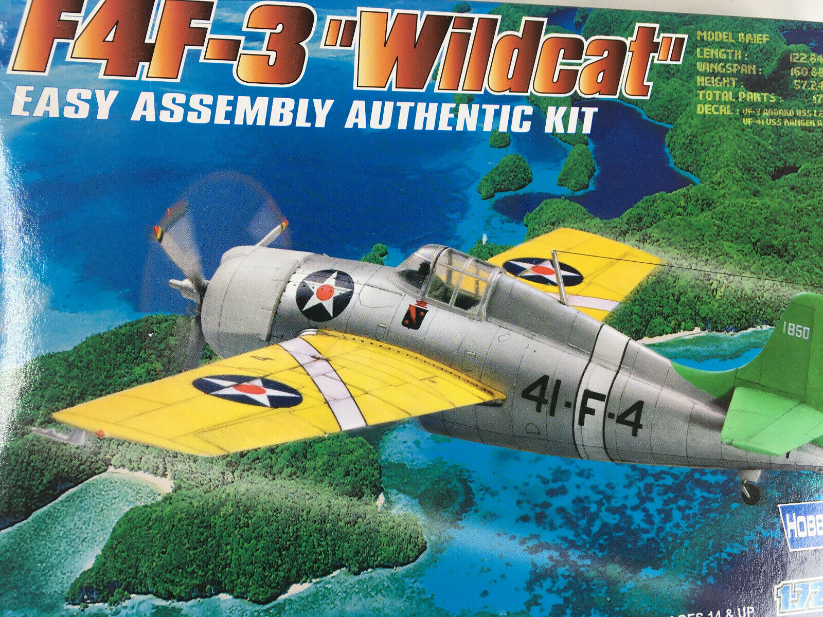 HobbyBoss Model Kit 80219 1:72  F4F-3 Wildcat Grumman Military Airplane HobbyBoss 80219