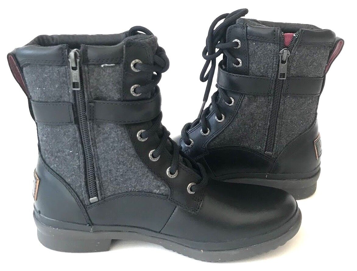 Ugg Kesey Womens Boot Waterproof Full-Grain Leather Wool-Blend Black or Chestnut UGG Australia Kesey - фотография #9
