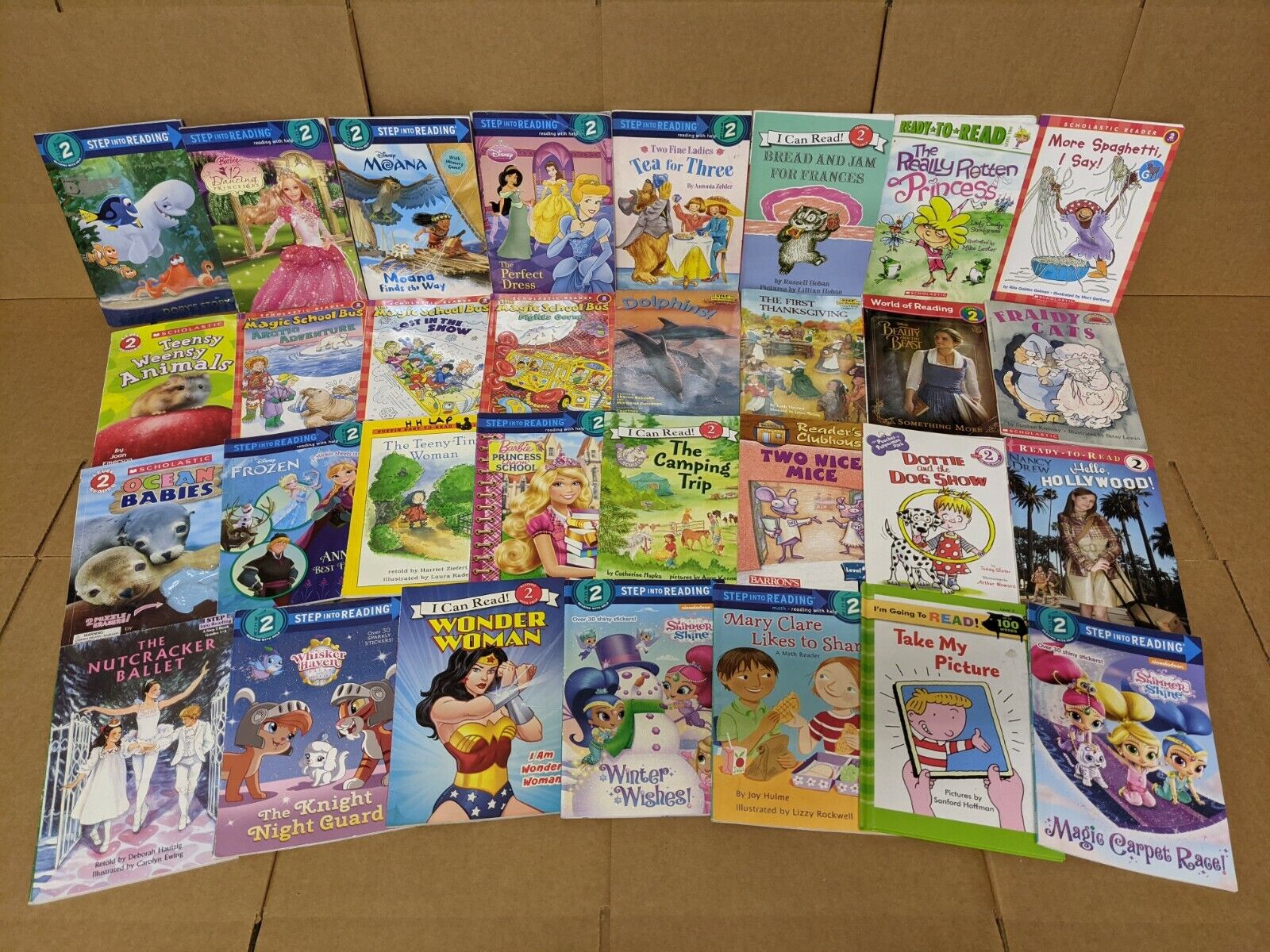 Lot of 10 Level 2~RL~Ready to-I Can Read-Step into Reading-Learn Read Books MIX Без бренда