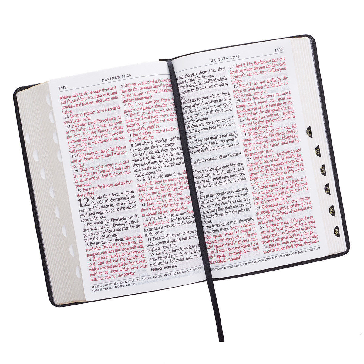 KJV HOLY BIBLE King James Version Black Large Print Thumb Index Edition* NEW Без бренда - фотография #2