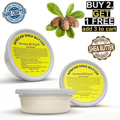 8oz Organic African Shea Butter Ivory Raw From GHANA Natural UNREFINED Pure Aroma Depot