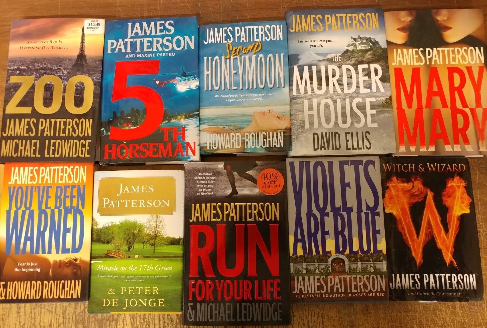 Lot of 10 JAMES PATTERSON Alex Cross Detective ALL Hardcover HB RANDOM Books MIX Без бренда - фотография #4