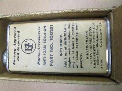 OEM Vintage Kaiser Frazer Accessory ANTI-FOAM SOLUTION 8oz can container 100251 Без бренда - фотография #3
