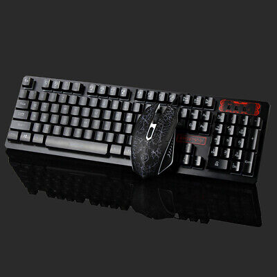 Rainbow LED Gaming Keyboard and Mouse Set Multi-Colored Backlight Mouse Unbranded - фотография #7