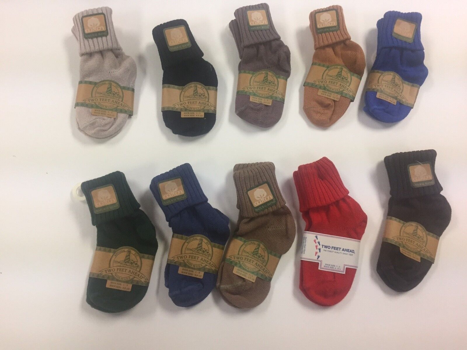 Baby socks  size 4-5 (6-12mo) , 10pc lot assorted colors   $5.00 lot Two Feet Ahead