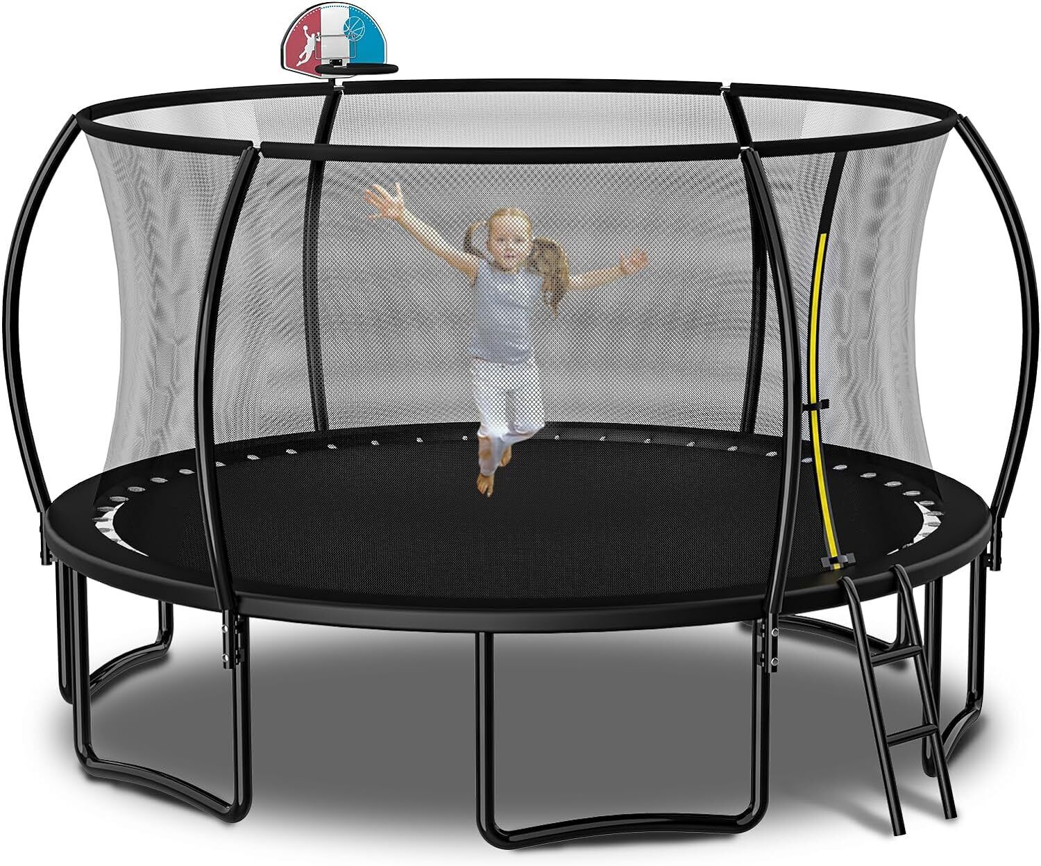 Trampoline Set with Swing, Slide, Basketball Hoop,Sports Fitness Trampolines E unbrand Does not apply - фотография #6