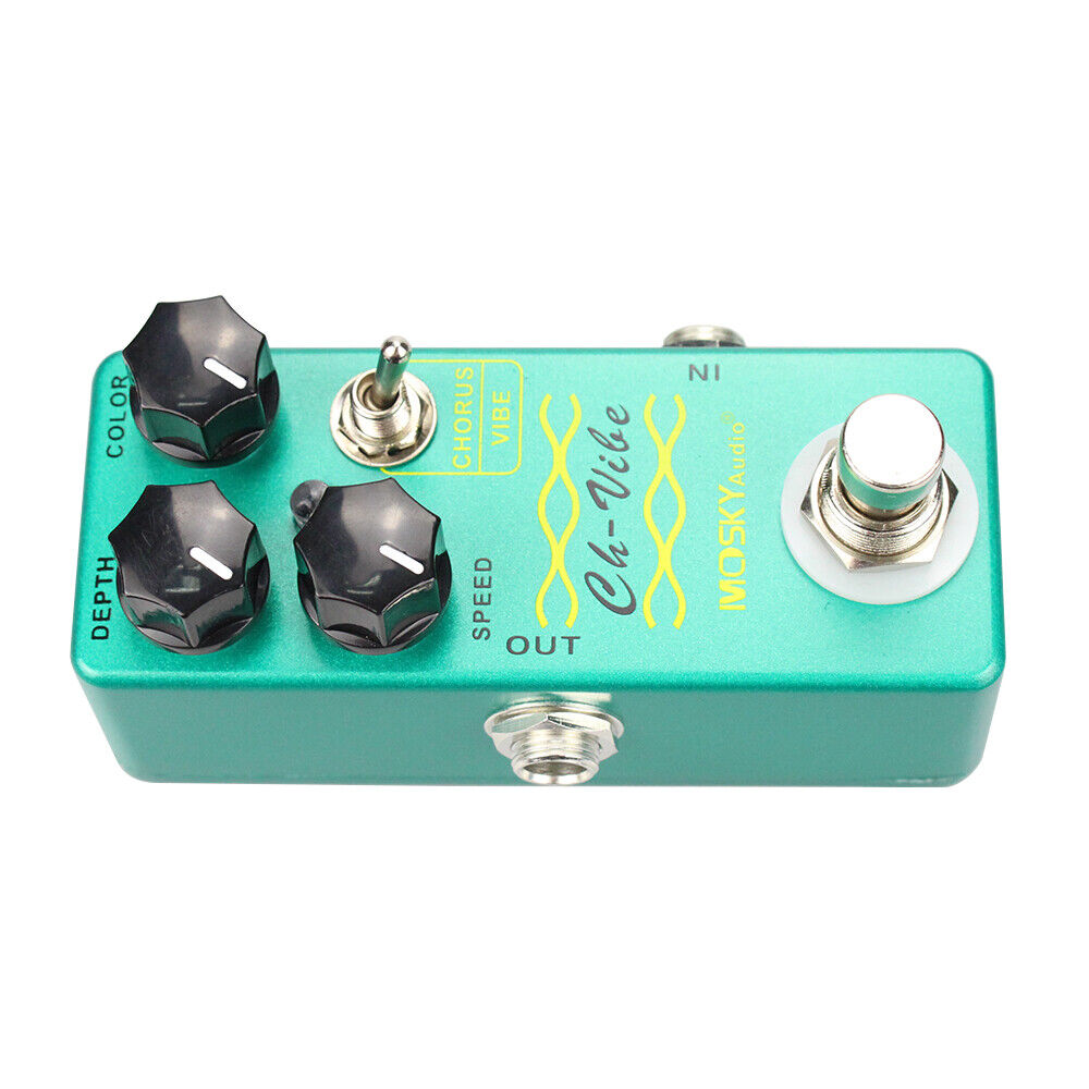 Mosky Chorus Vibe Guitar Effect Pedal Vibe Sound True-Bypass Vintage Tone LED Mosky Does not apply - фотография #7