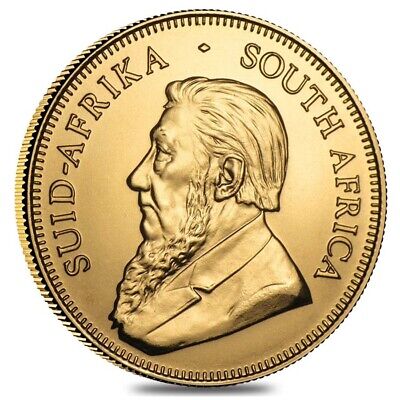 1 oz South African Krugerrand Gold Coin BU (Random Year) Без бренда - фотография #2