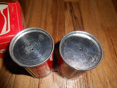 Vintage Coca Cola Coke Advertising Salt  Pepper Shakers Cans in Original Box  Без бренда - фотография #2