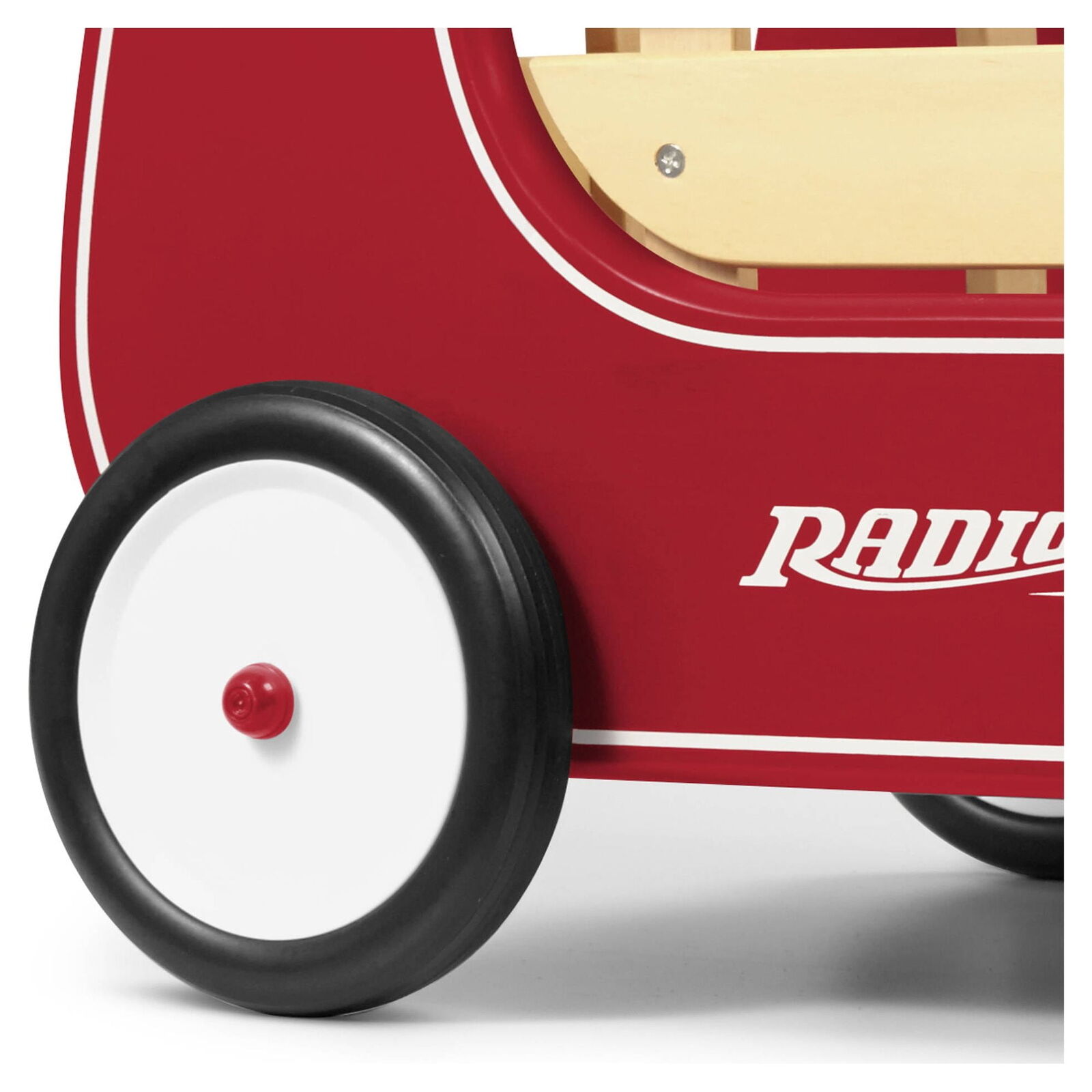 Classic Walker Wagon, Wood Push Walker, Red Unbranded - фотография #5