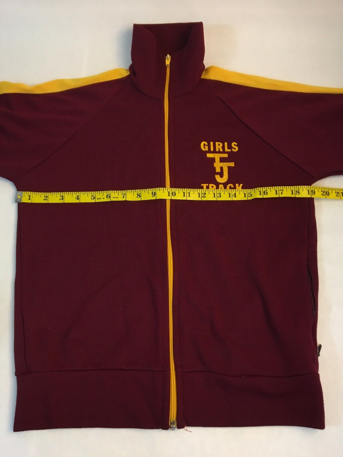 VTG Thomas Jefferson High School Girls Track Jacket Women’s S Zip Sport Casuals Sport casuals - фотография #4