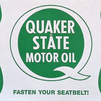 2 Vintage Original QUAKER STATE MOTOR OIL Paper Floor Mat 1950s Unused NOS Quaker State - фотография #2