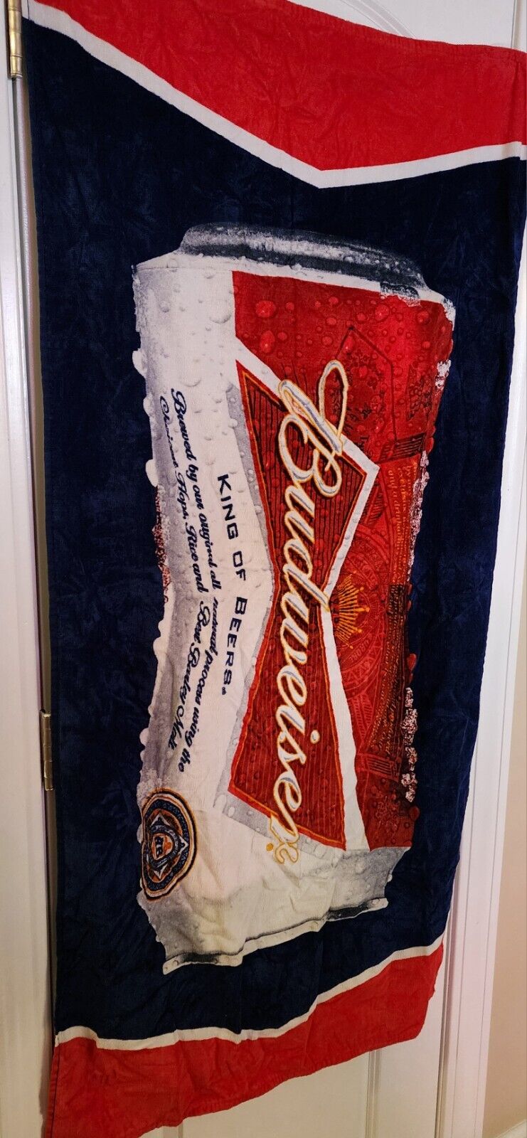 Vintage Budweiser Branded Beach Towel Budweiser