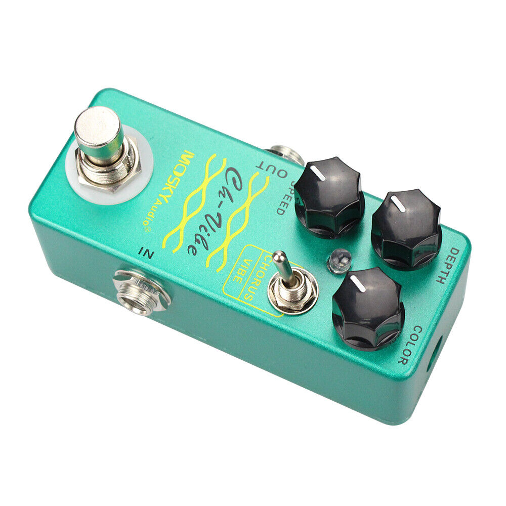 Mosky Chorus Vibe Guitar Effect Pedal Vibe Sound True-Bypass Vintage Tone LED Mosky Does not apply - фотография #5