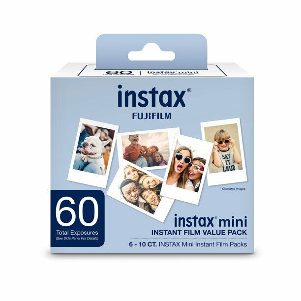 Fujifilm Instax Mini 60 Prints Value Pack Instant Film for all Fuji Mini Cameras Fujifilm 600016111