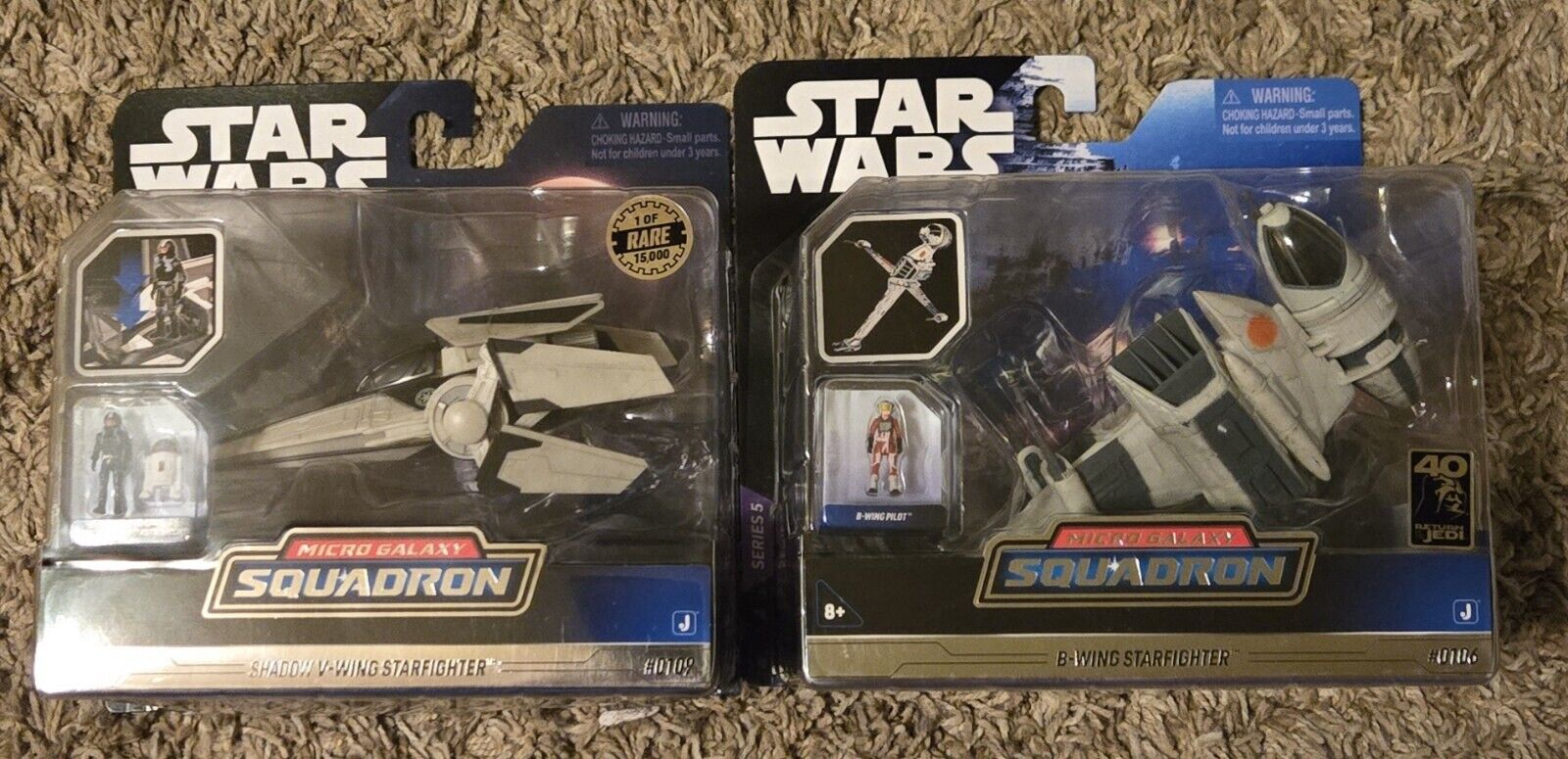 2024 Star Wars Micro Galaxy Squadron Lot Of 2  Chase SHADOW V-Wing And B-Wing Без бренда