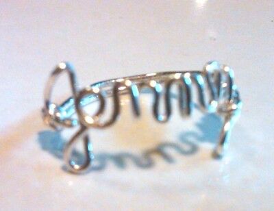 Custom Wire Jewelry Name Ring, Great Personalized Gift! Без бренда - фотография #5