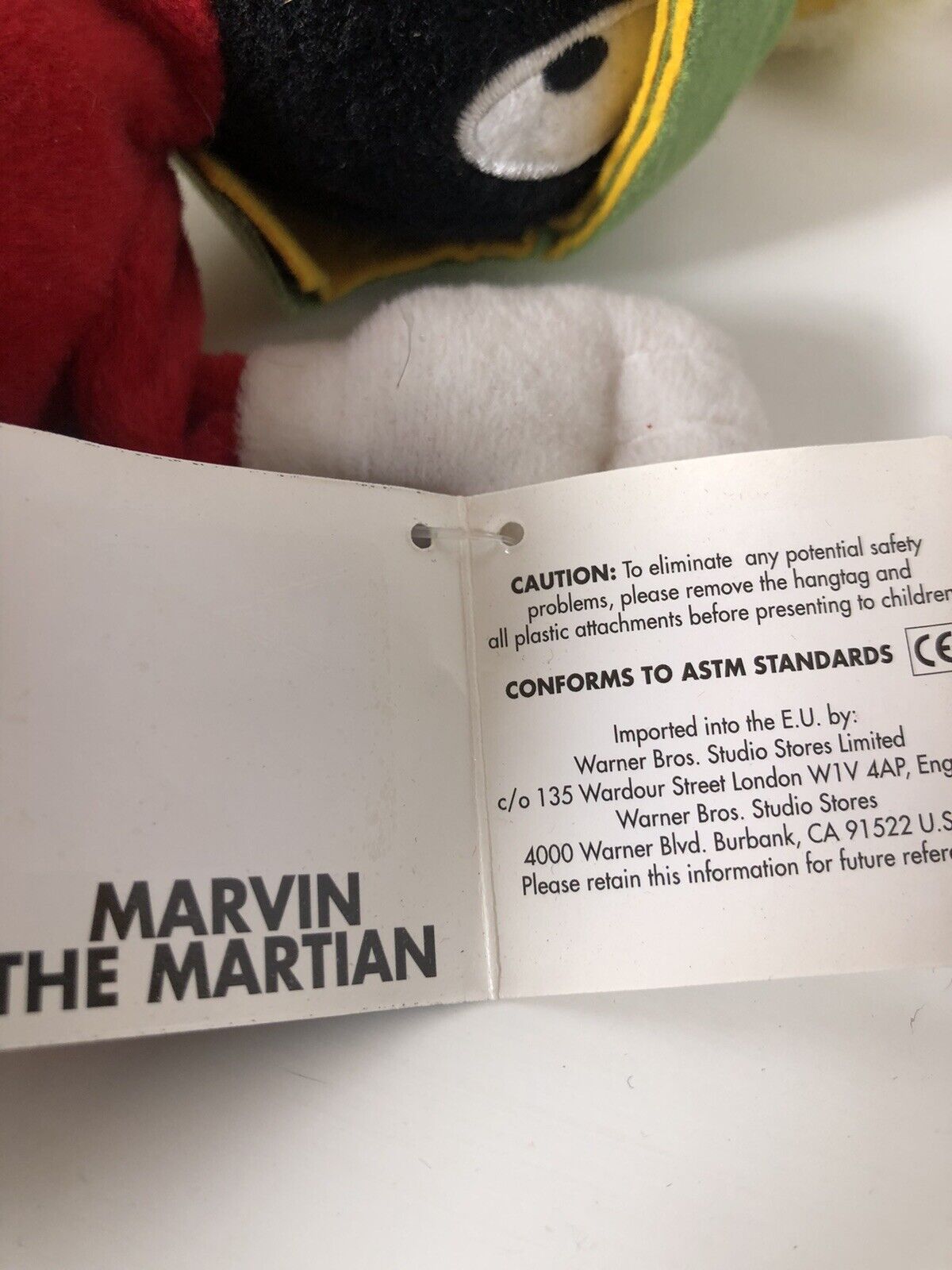 Warner Bro Bean Bag Set of Two Marvin The Martian & Speedy Gonzolez Toy Stuffed Warner Bro. - фотография #6