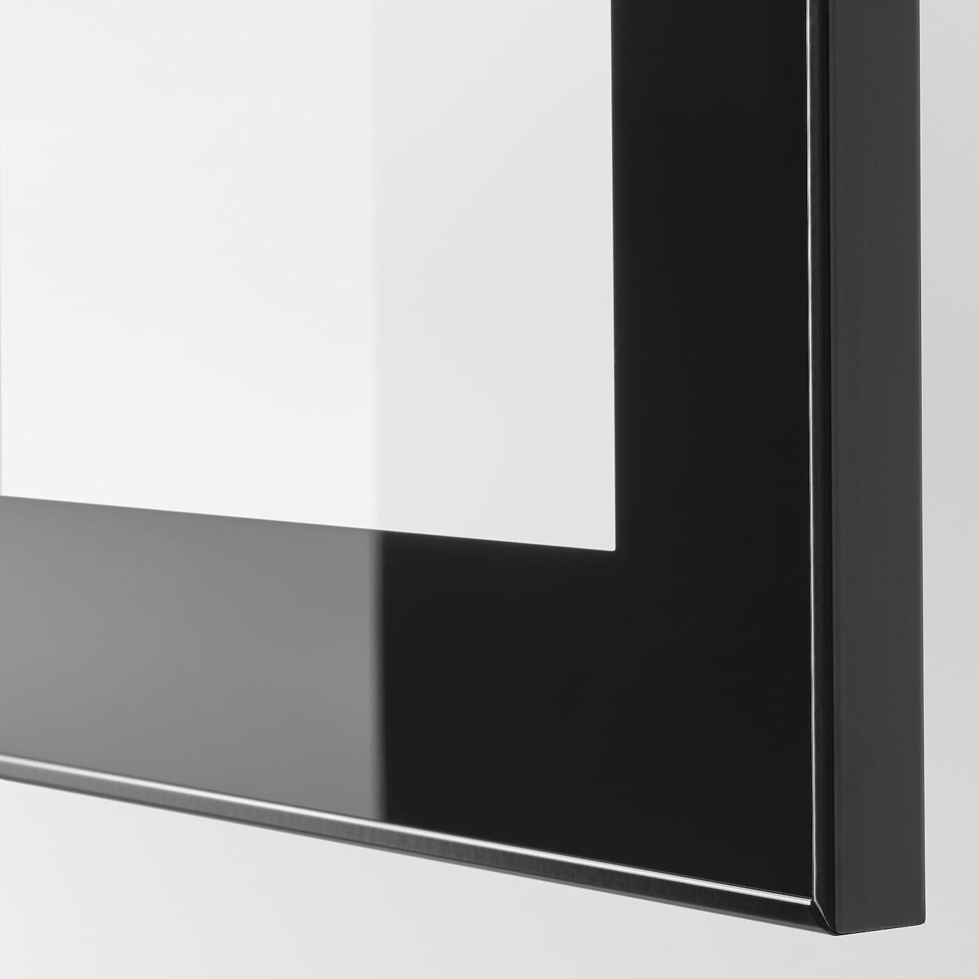 IKEA GLASSVIK Glass Door Black/clear Glass  23 5/8x25 1/4" 302.916.58 ikea - фотография #3
