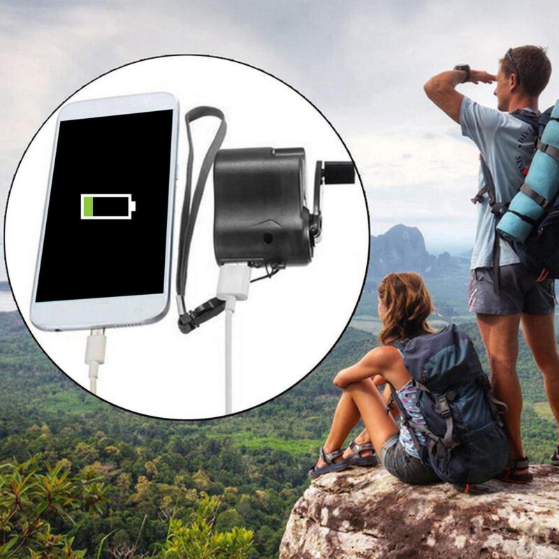 Survival Gear Emergency Power USB Hand Crank Phone Charger Backpack Camping Unbranded Does Not Apply - фотография #3
