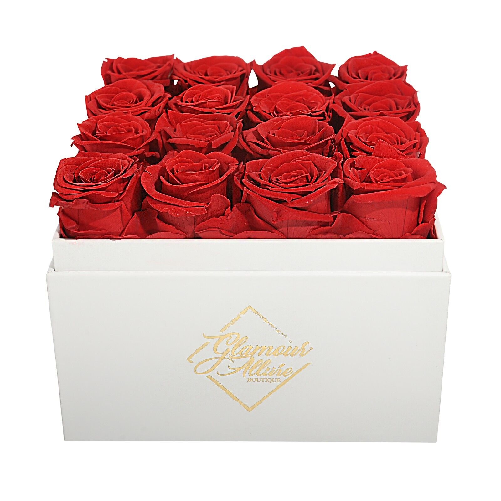 Handmade Preserved Real Roses in a Gift Box - 16 roses - Preserved Flowers Glamour Allure Boutoque - фотография #3