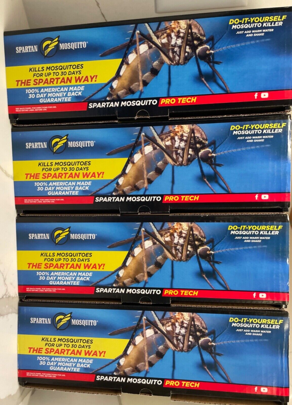 EIGHT 8 Spartan Mosquito Pro Tech Insect Repellent Device Tubes 4 BOXES Trap NEW Spartan Mosquito Spartan Mosquito Pro Tech