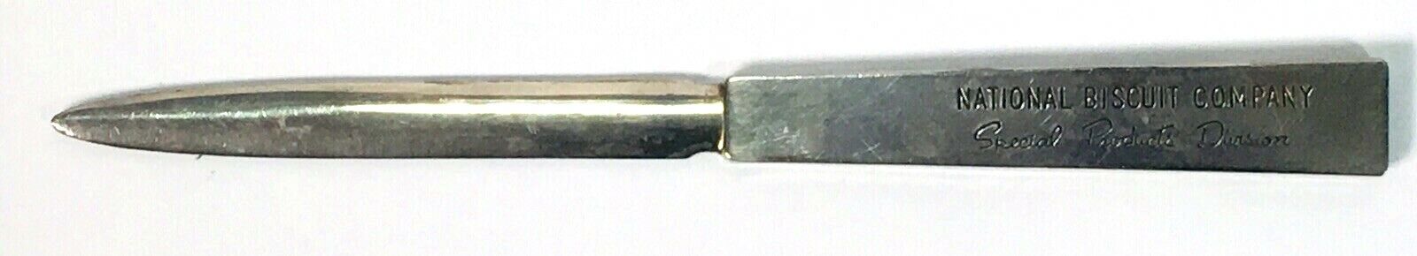 National Biscuit Company Special Products Division Nabisco Letter Opener Nabisco