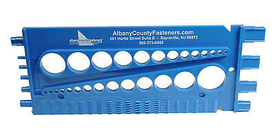 Fastener Screw Bolt Nut Thread Measure Gauge Size Checker Standard & Metric Albany County Fasteners 1050-200