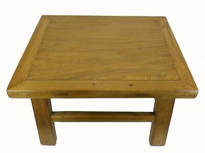 A Chinese Simple Wooden Square Coffee Tea Mahjong Kang Table light wood color Без бренда - фотография #4